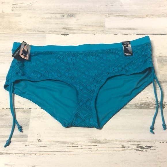 Marie Meili Swim Bottom Curves Sea Green Hipster Netting XXXL - Picture 1 of 8